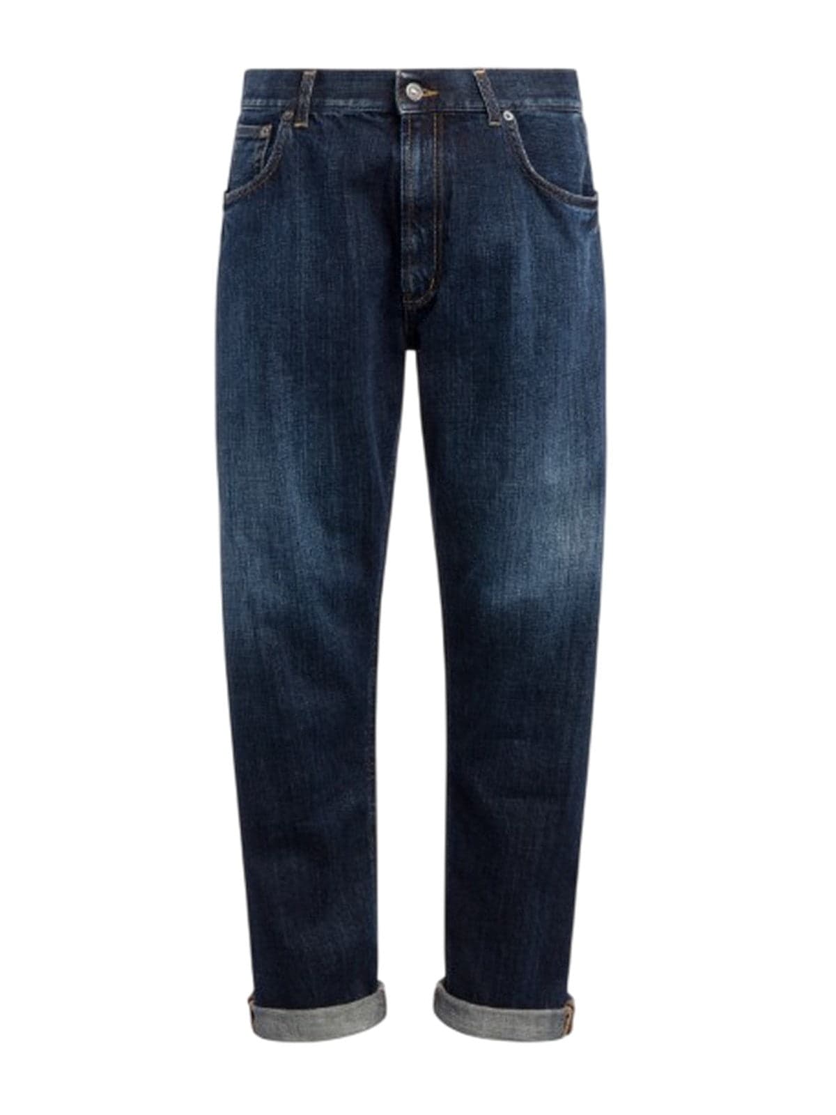 DONDUP jeans uomo dondup - jeans 5 tasche loose ervin in denim fisso cross bl - blu - 5