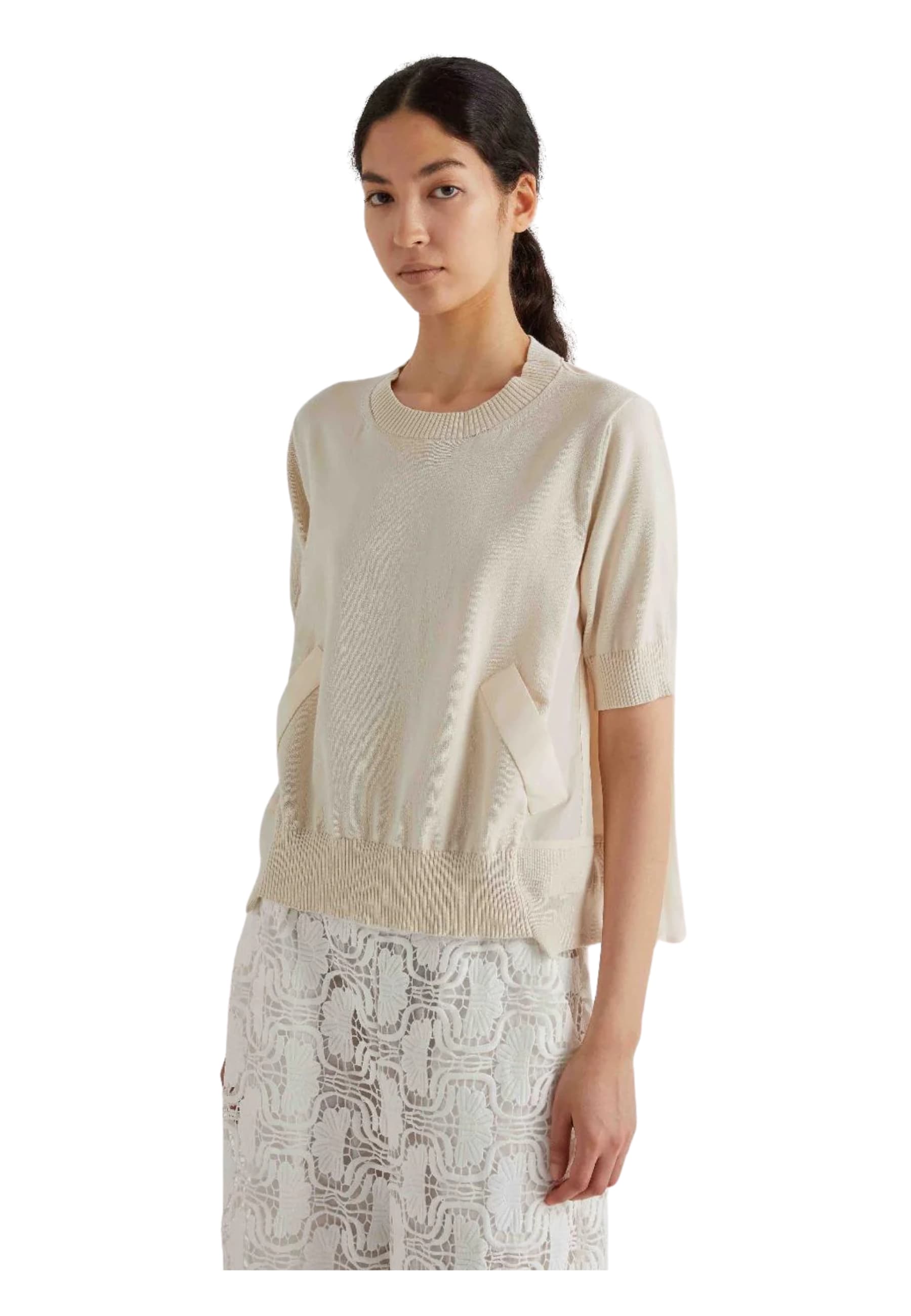 MEIMEIJ MAGLIA Donna  CON INSERTI IN TESSUTO - 3