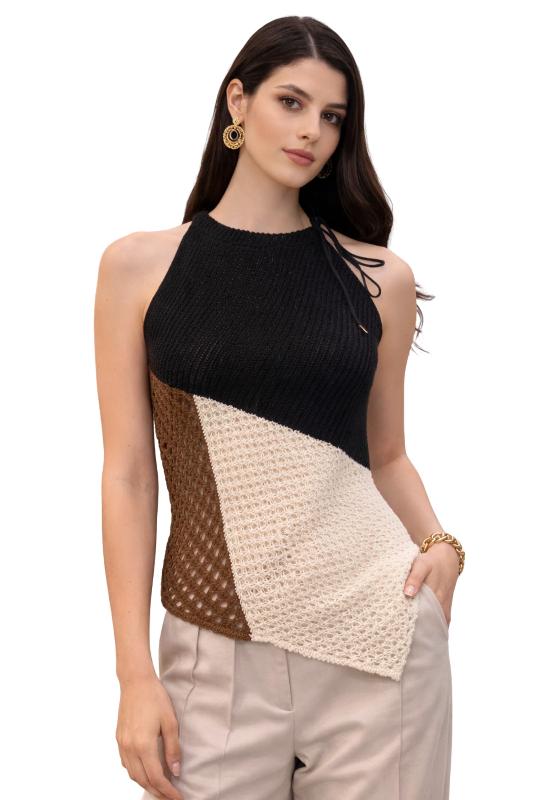 AKEP TOP  in maglia Donna Akep BICOLORE - 2
