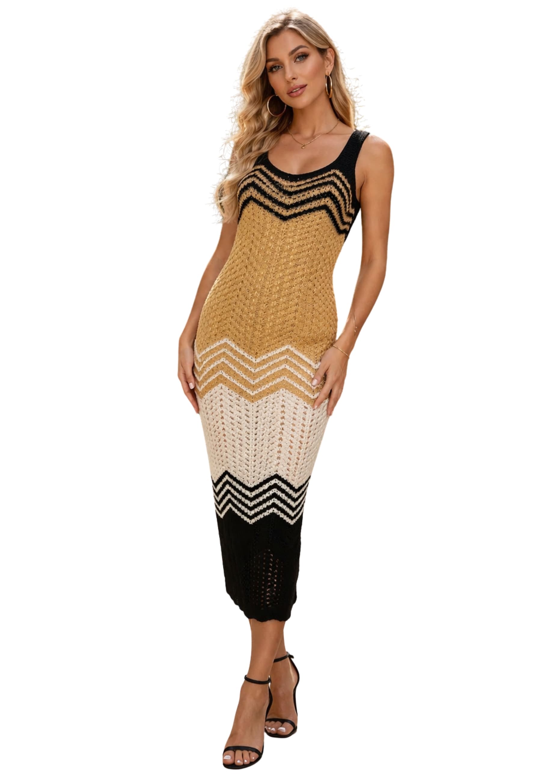 AKEP ABITO LUNGO Donna Akep CHEVRON - 3