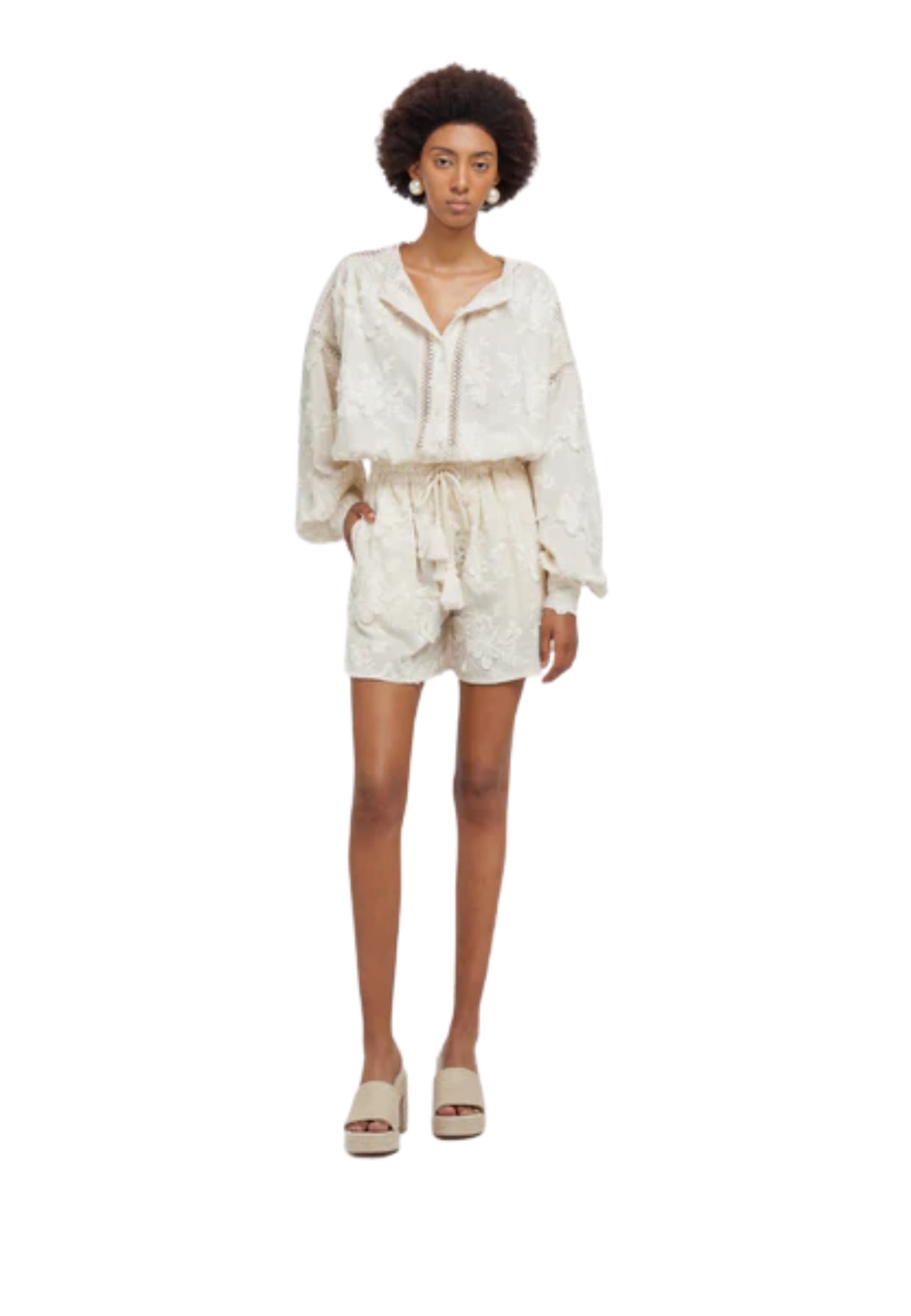 WEILI ZHENG SHORTS Donna Weili Zheng RICAMATO