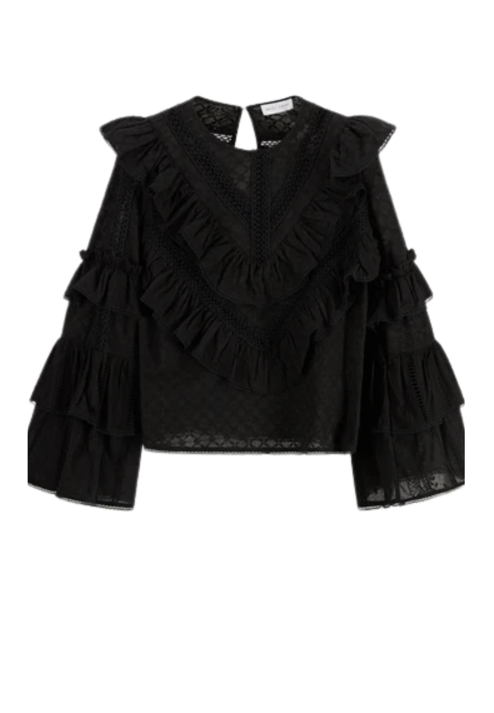 WEILI ZHENG BLUSA Donna Weili Zheng CON ROUGE