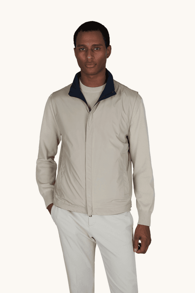 Paul&amp;Shark gilet reversibile thyphoon platinum uomo blu-beige - 3