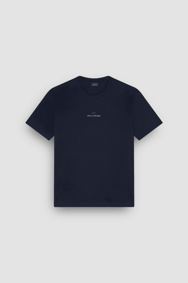 Paul&amp;Shark t-shirt in cotone light jersey con stampa uomo blu-oro - 6