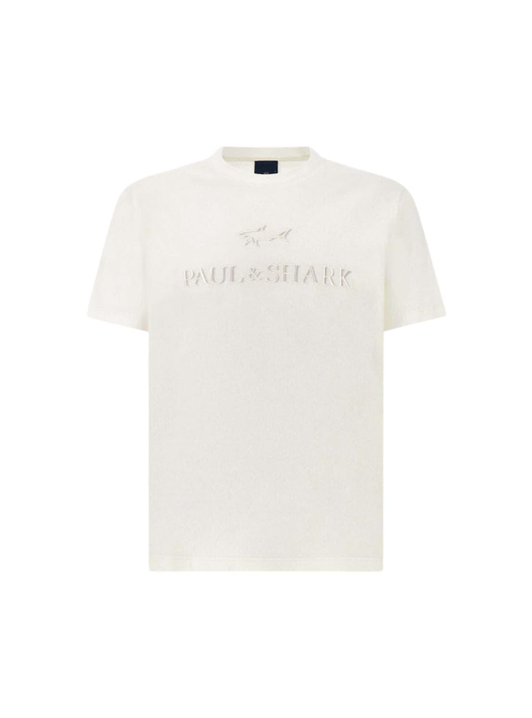Paul&amp;Shark t-shirt in hersey di cotone lightweight con stampa uomo panna chiaro - 7