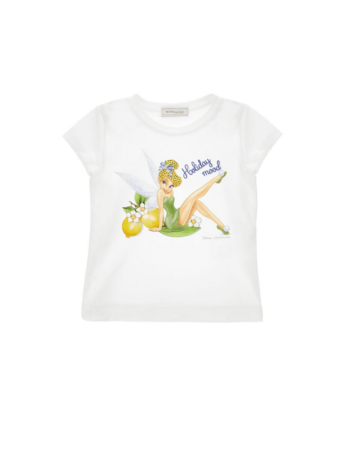 MONNALISA t-shirt trilli bambina bianco - 5