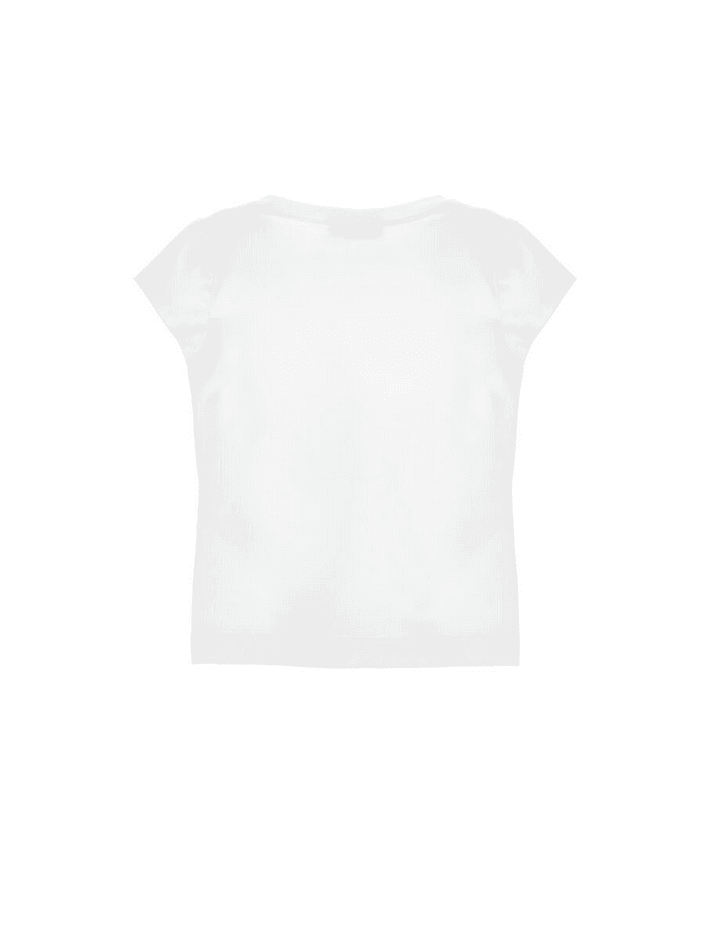 MONNALISA t-shirt trilli bambina bianco - 4
