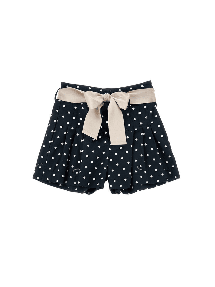 MONNALISA shorts a pois bambina nero e bianco - 4