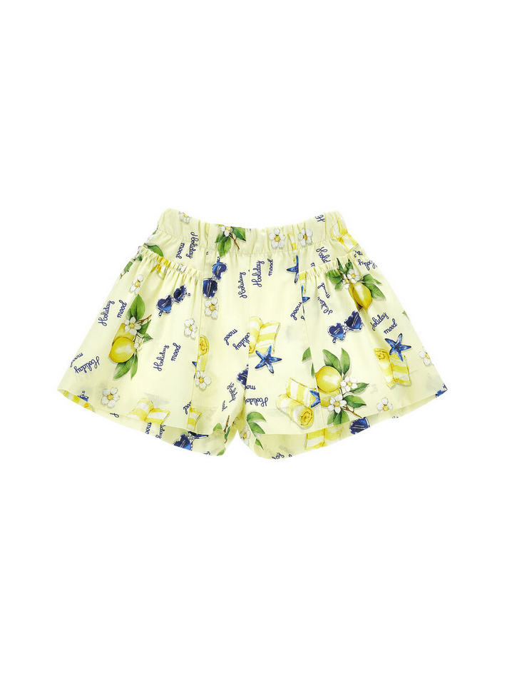 MONNALISA shorts stampa limoni bambina giallo chiaro - 4