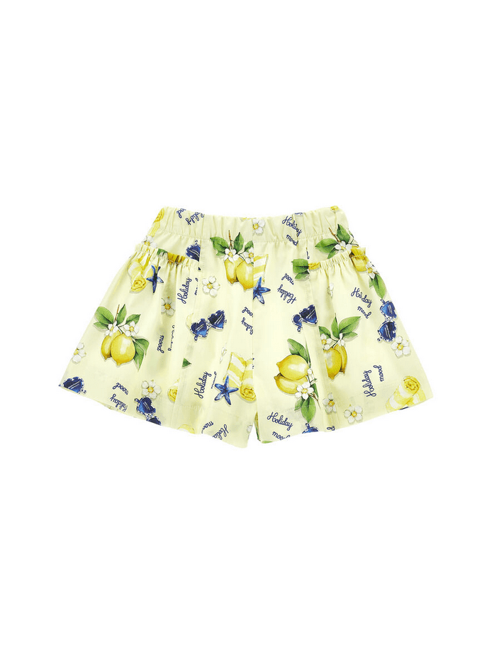 MONNALISA shorts stampa limoni bambina giallo chiaro - 3