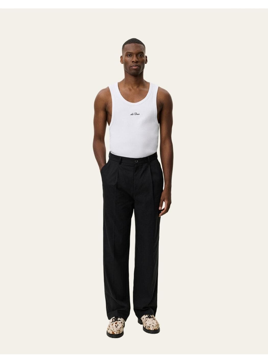 LES DEUX Reece Pleated Twill Suit Pants - 2