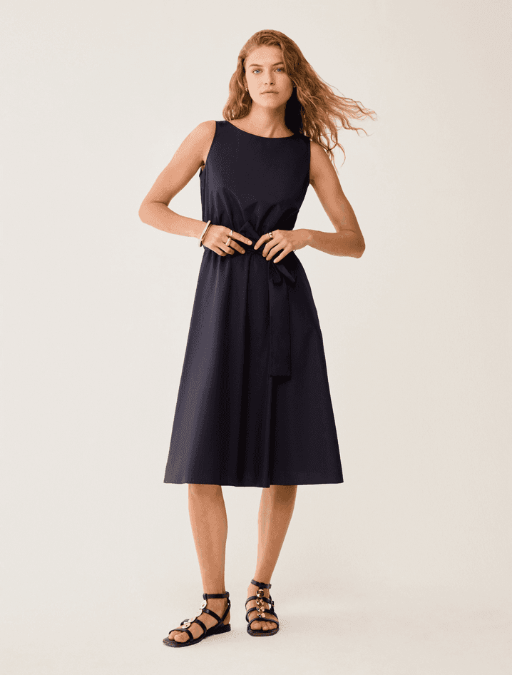 PENNYBLACK abito fit &amp; flare in popeline donna blu - 2