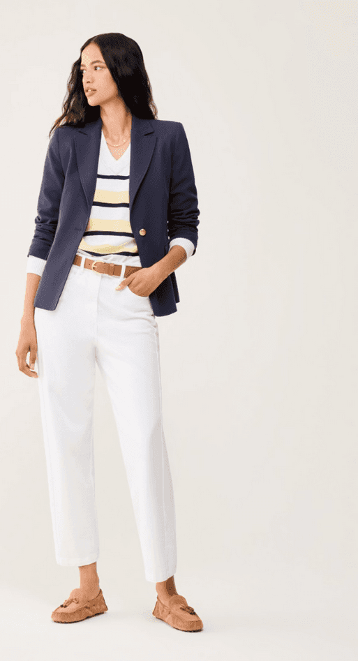PENNYBLACK blazer monopetto in twill donna blu - 4