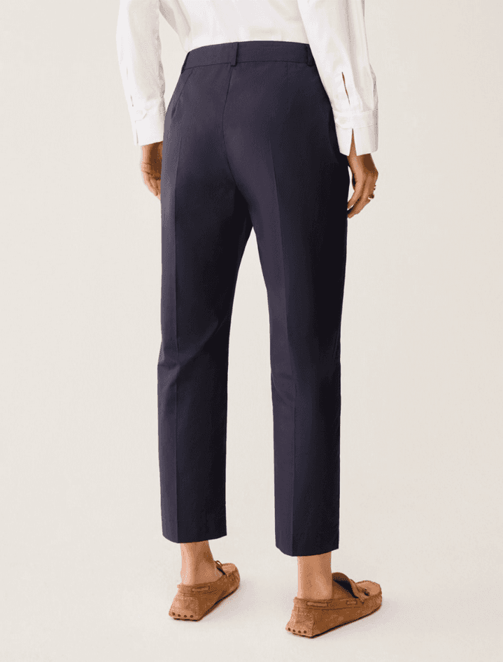 PENNYBLACK pantaloni capri in popeline donna blu - 5