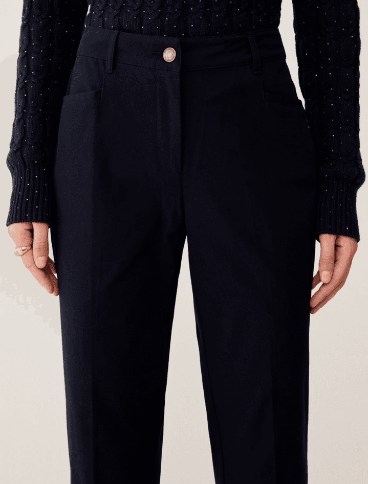 PENNYBLACK pantaloni mini-flare fit donna blu - 3
