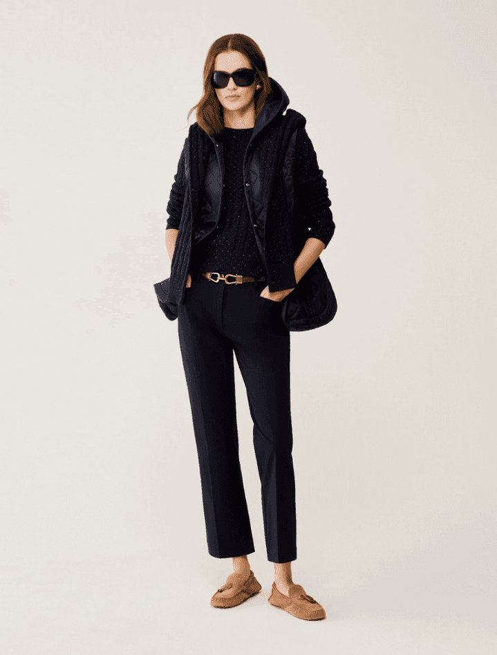 PENNYBLACK pantaloni mini-flare fit donna blu - 4