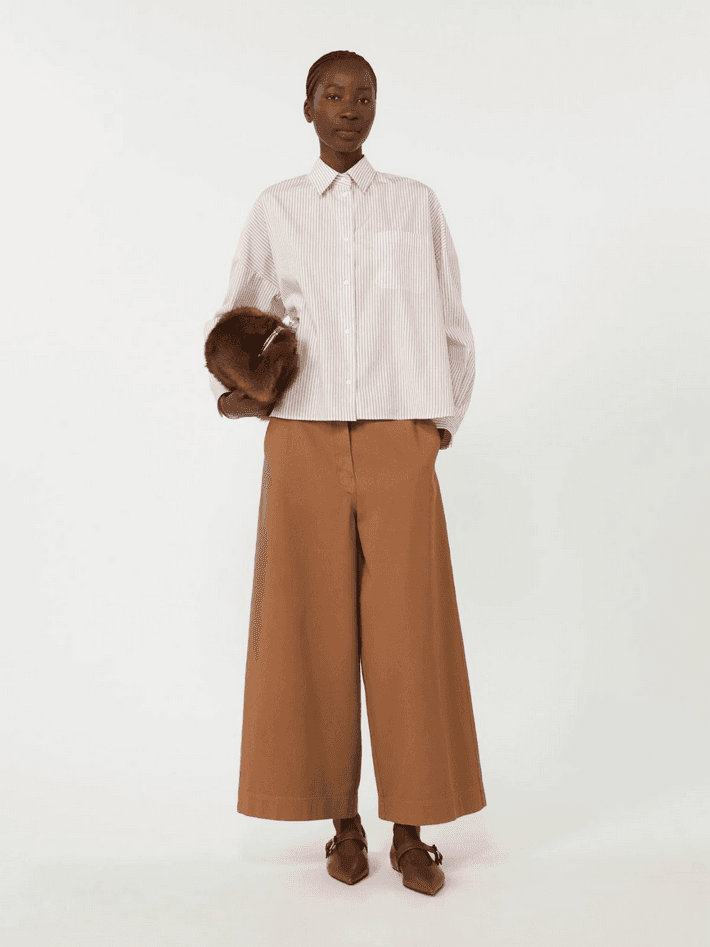 MAX MARA pantalone donna cuoio - 2