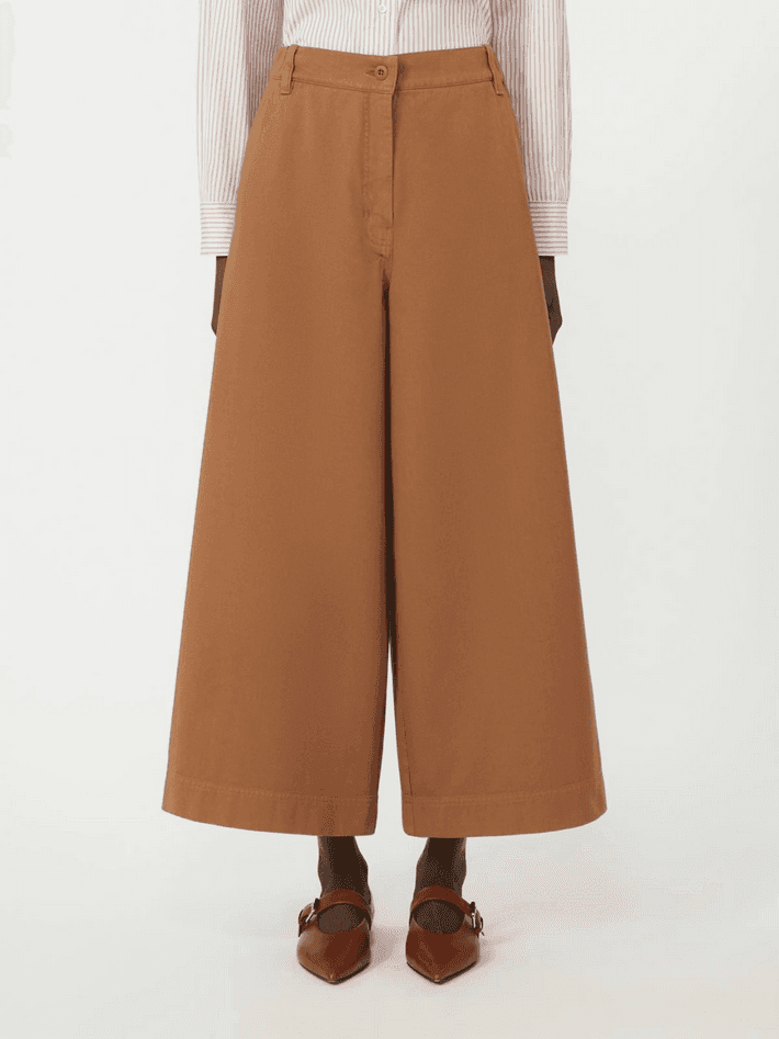 MAX MARA pantalone donna cuoio - 3