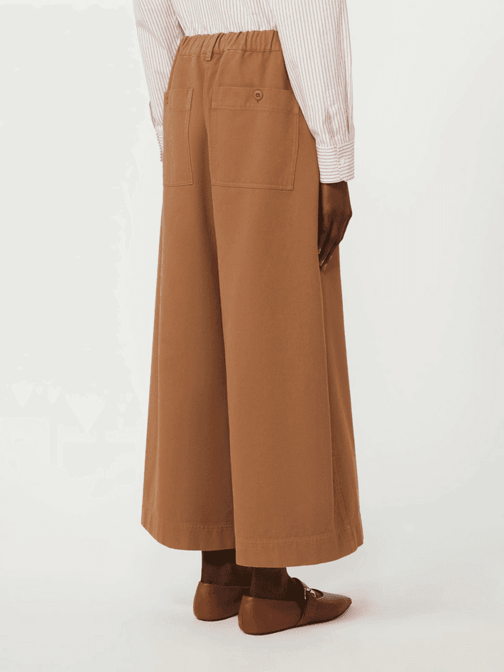 MAX MARA pantalone donna cuoio - 4