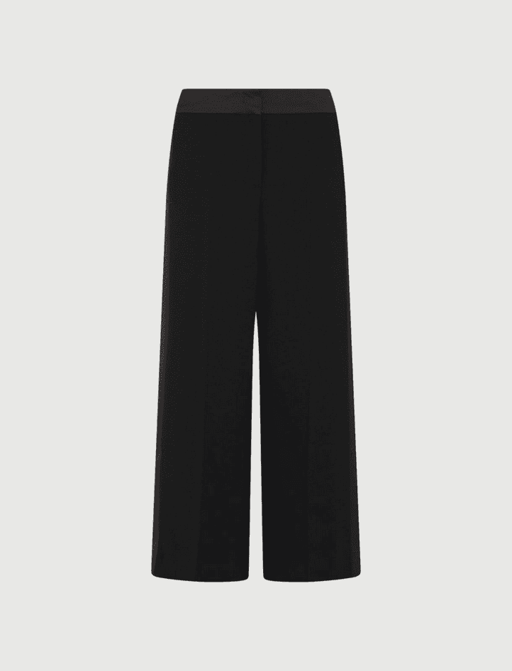 MARELLA pantalone in satin donna nero - 6