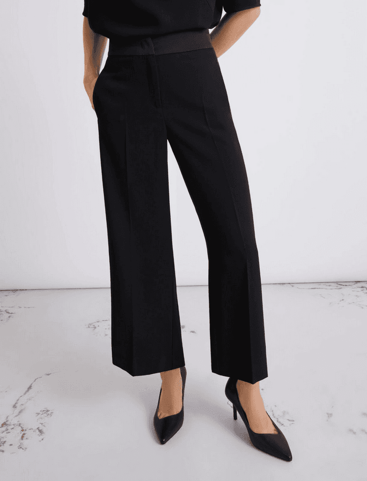 MARELLA pantalone in satin donna nero - 3