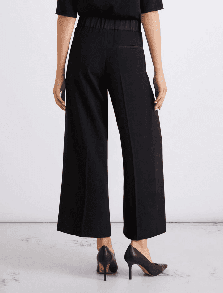 MARELLA pantalone in satin donna nero - 5