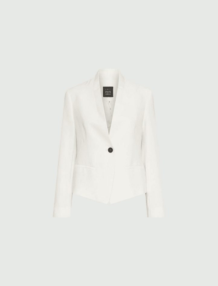 MARELLA blazer donna bianco lana - 6