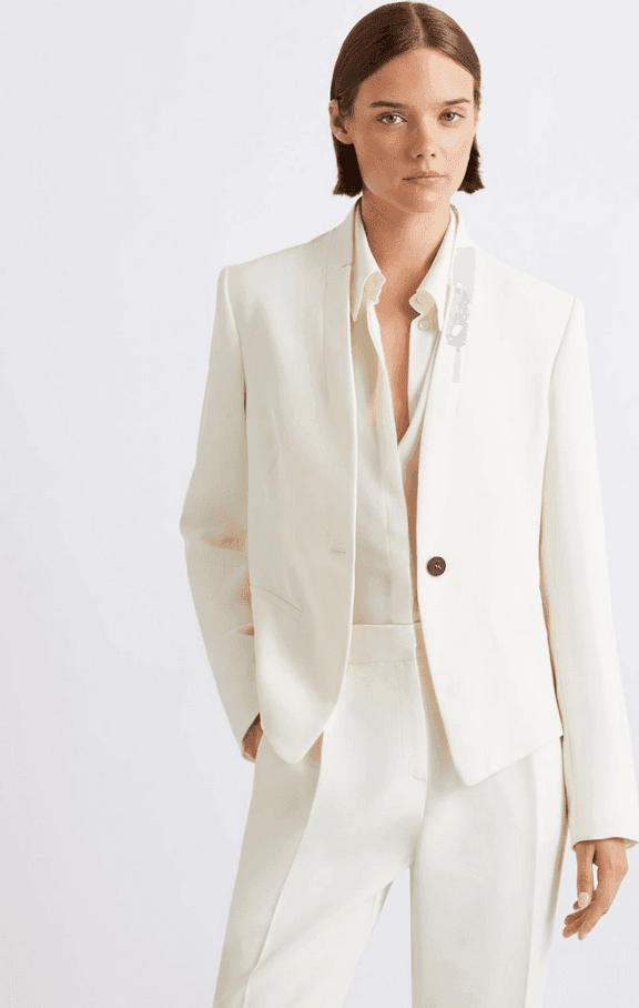 MARELLA blazer donna bianco lana - 4