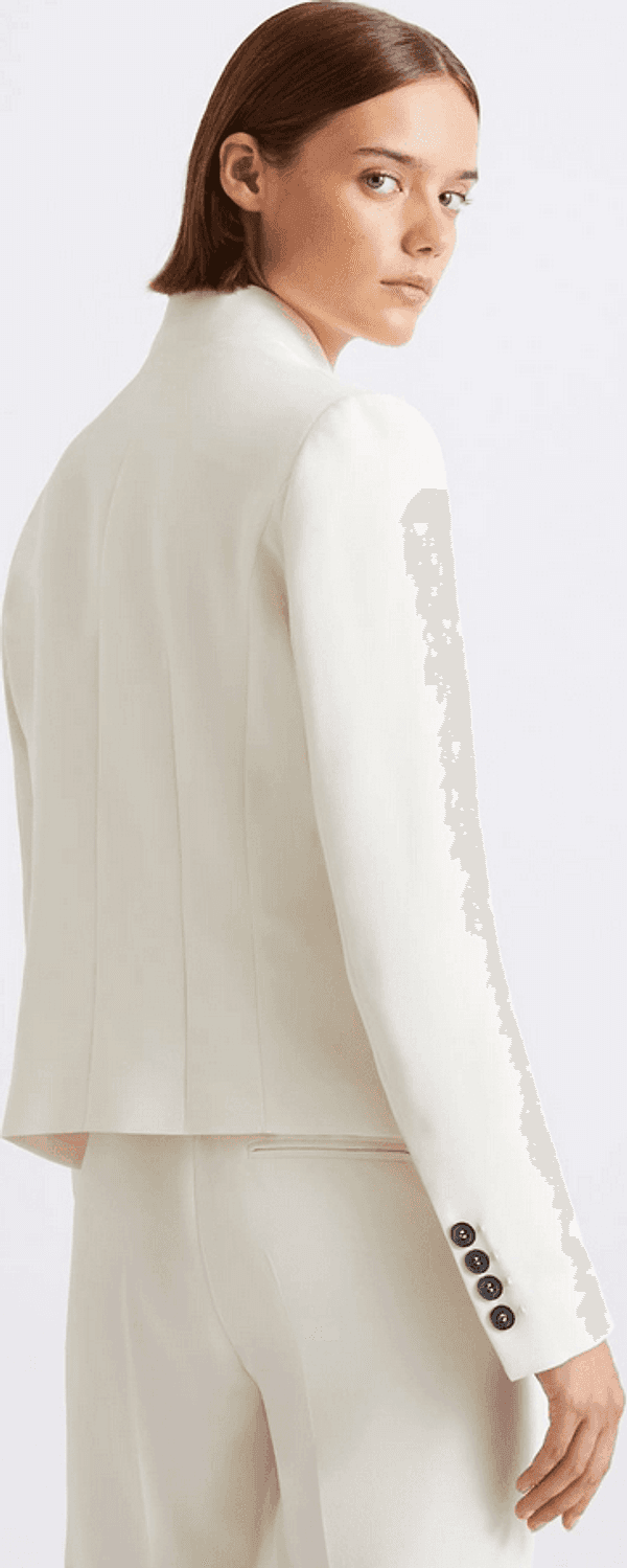MARELLA blazer donna bianco lana - 5