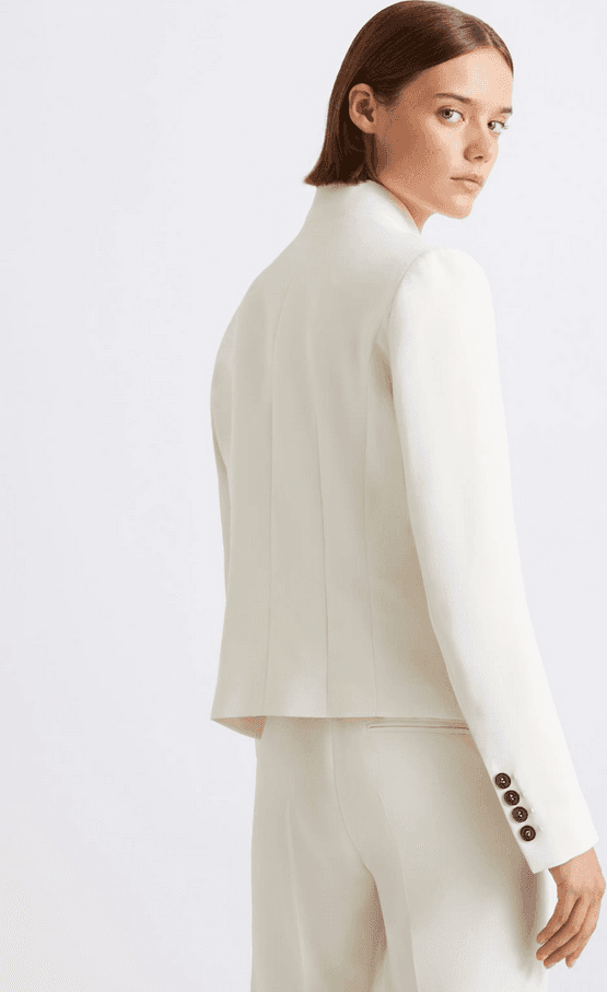 MARELLA blazer donna bianco lana - 5