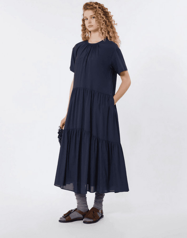 MAX MARA abito in tela donna blu - 3