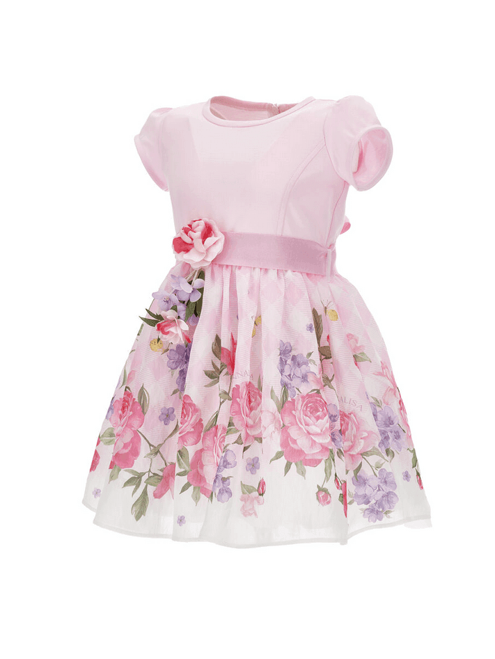 MONNALISA abito floreale bambina rosa - 2