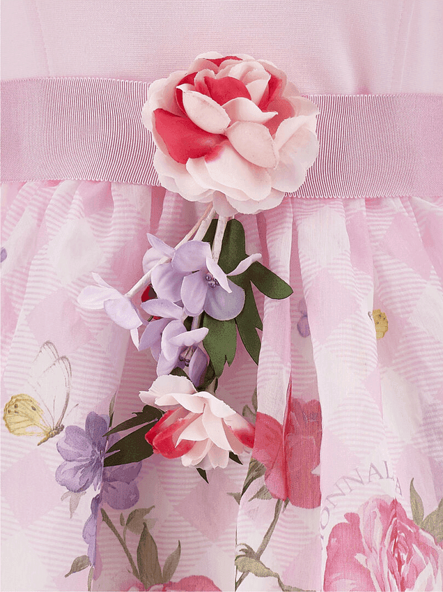MONNALISA abito floreale bambina rosa - 3