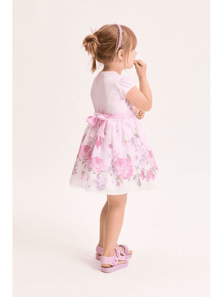 MONNALISA abito floreale bambina rosa - 5