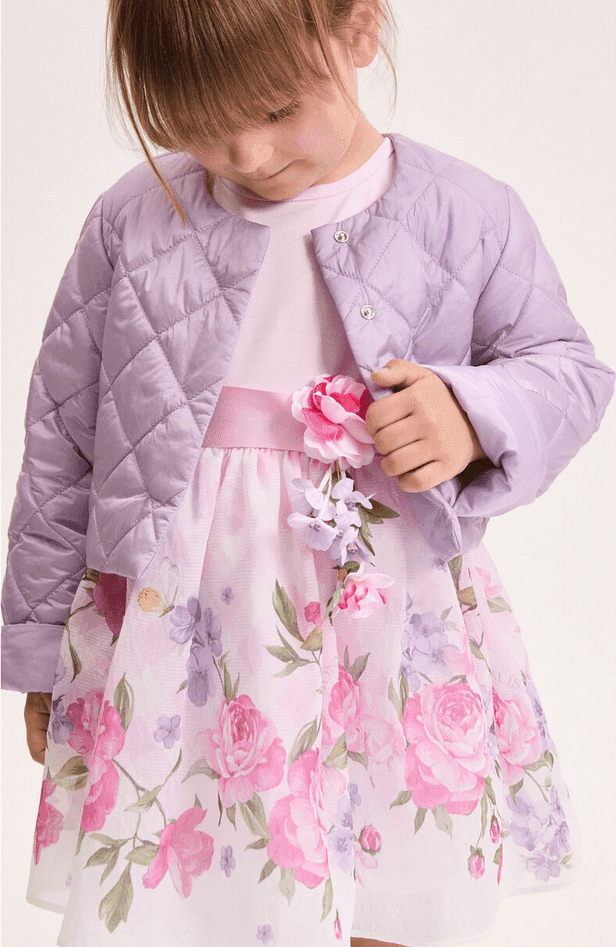MONNALISA abito floreale bambina rosa - 7