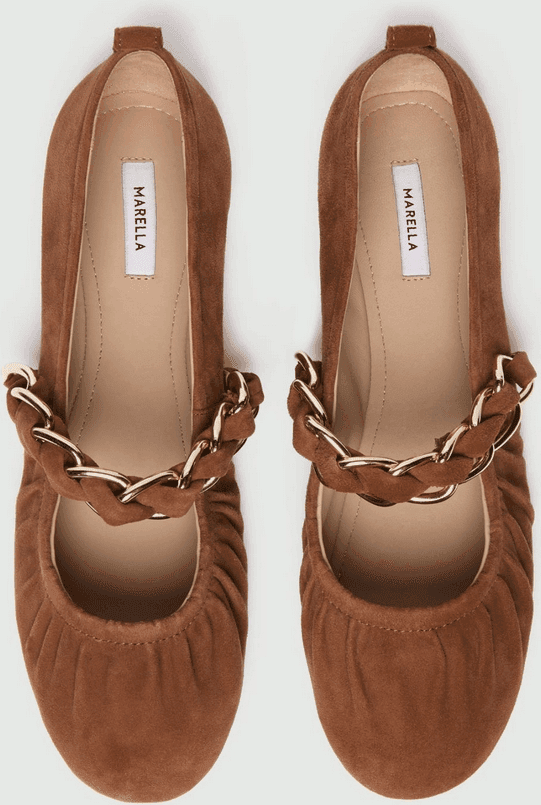 MARELLA ballerina donna cuoio - 4