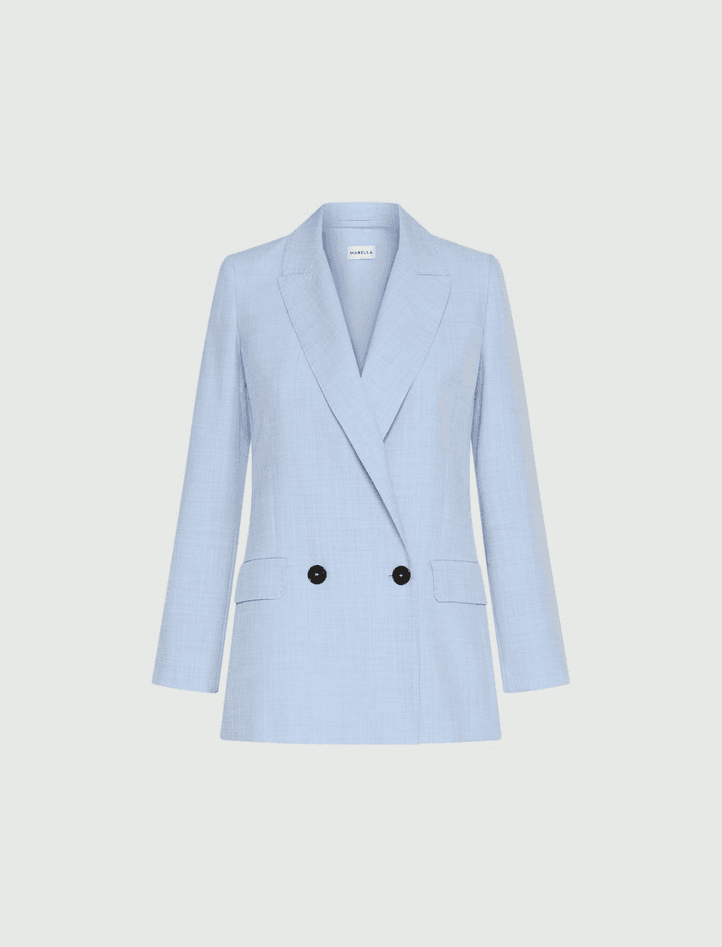 MARELLA giacca in tela donna azzurro - 6