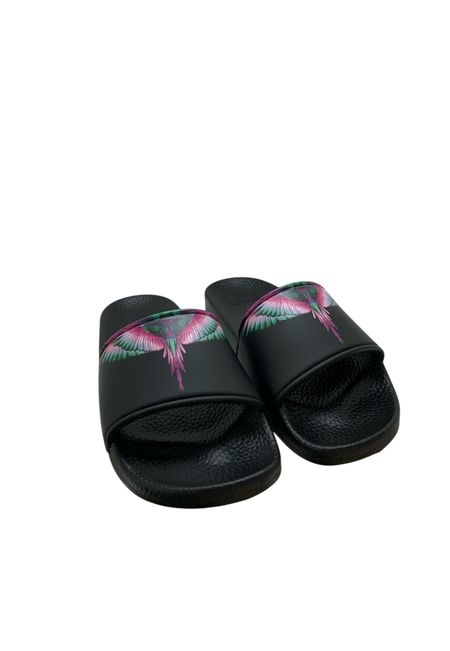 COUNTY OF MILAN Ciabatta bassa mare Donna  con ali rosa - 3