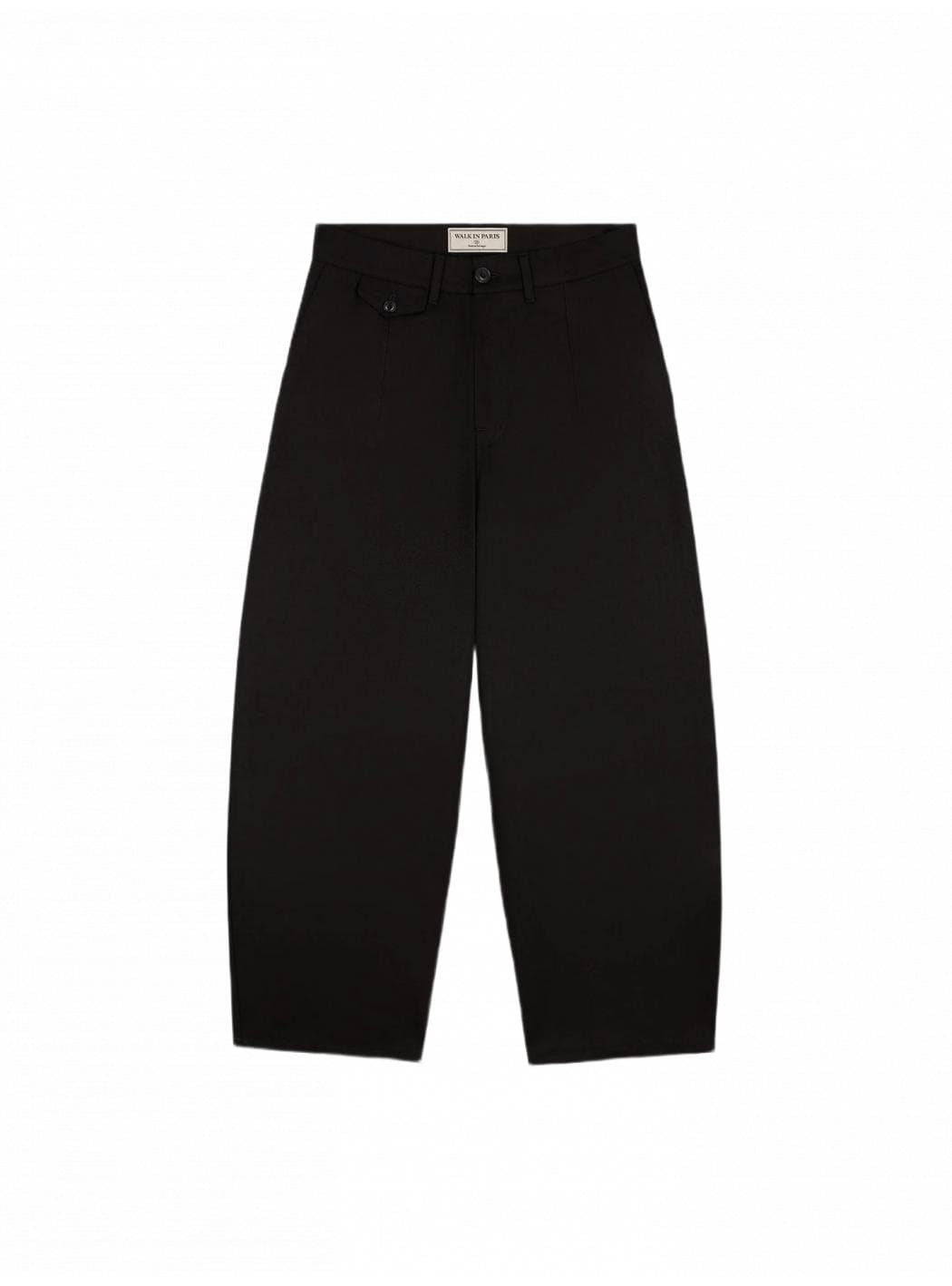 WALK IN PARIS BLACK COTTON TAILORING BALOON TROUSERS - 4