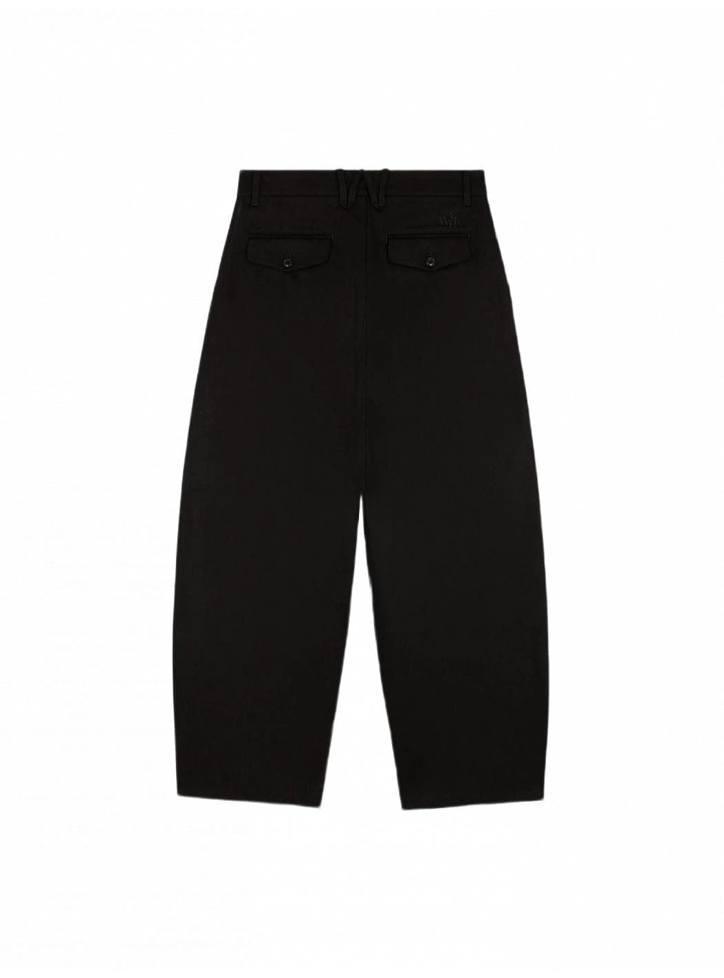 WALK IN PARIS BLACK COTTON TAILORING BALOON TROUSERS - 2