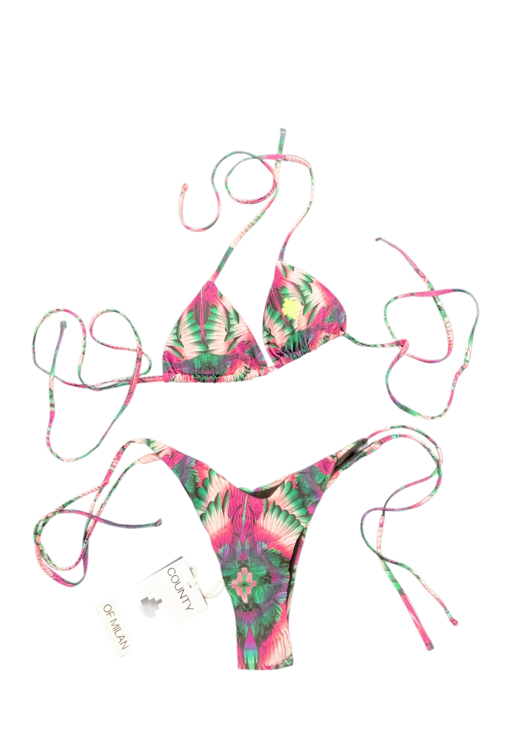 COUNTY OF MILAN Bikini triangolo Donna  fantasia pink/bubble wings - 3