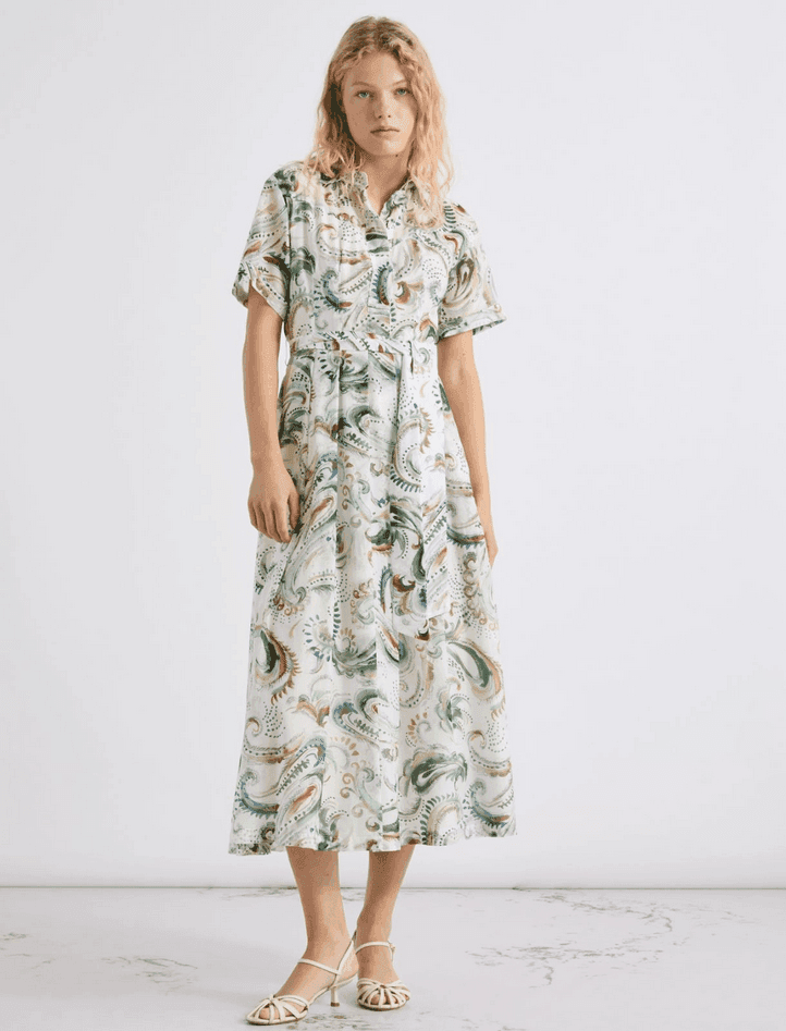 MARELLA abito cotone e seta donna bianco - 3