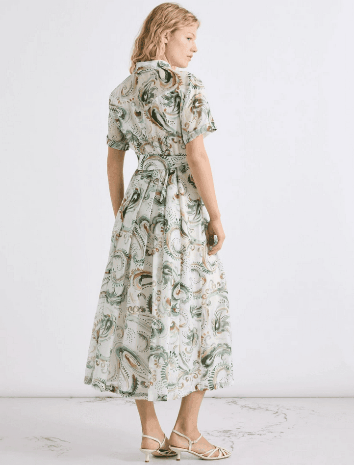 MARELLA abito cotone e seta donna bianco - 5