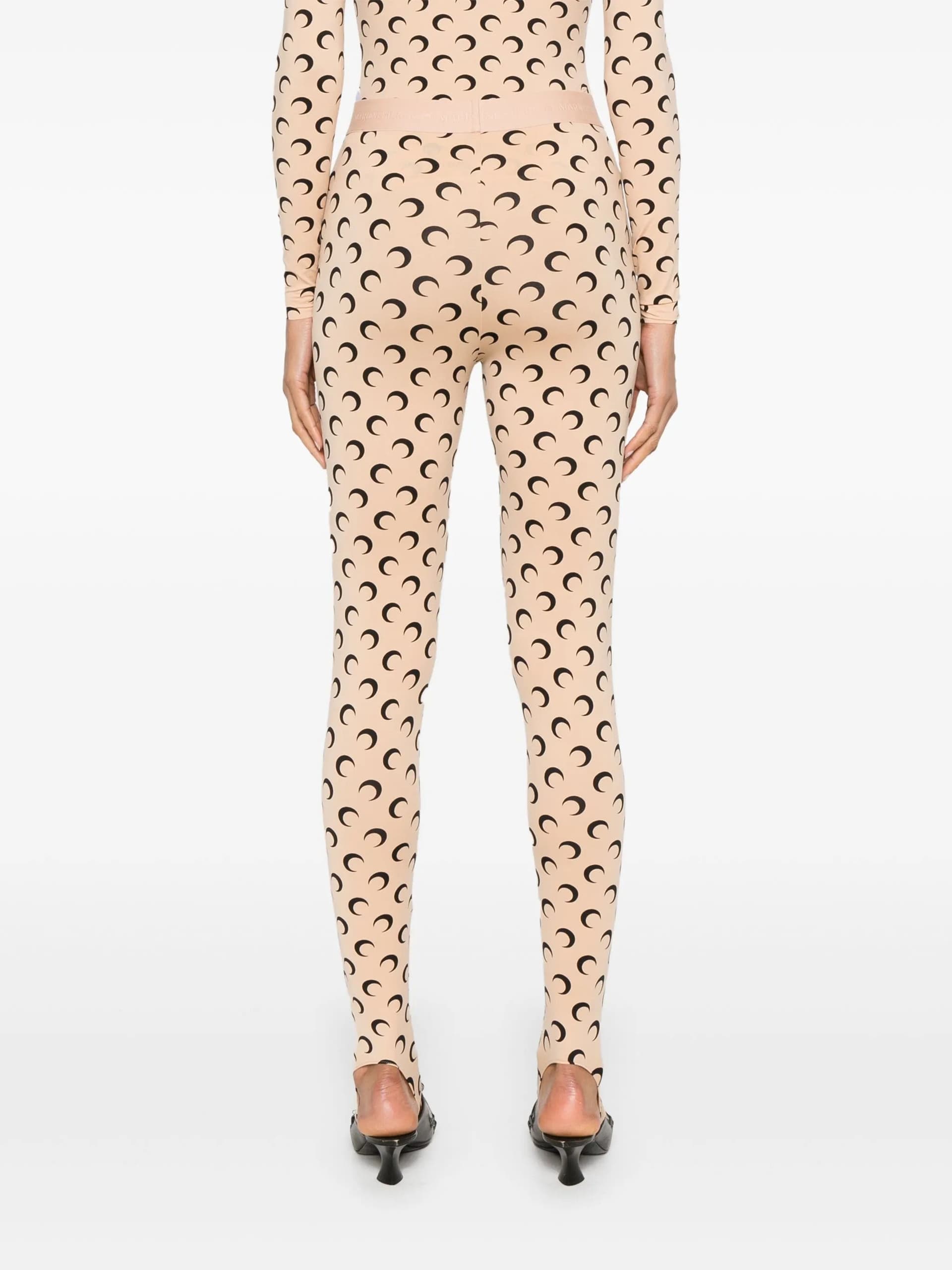 MARINE SERRE Marine Serre - Pantaloni Beige da Donna - 3
