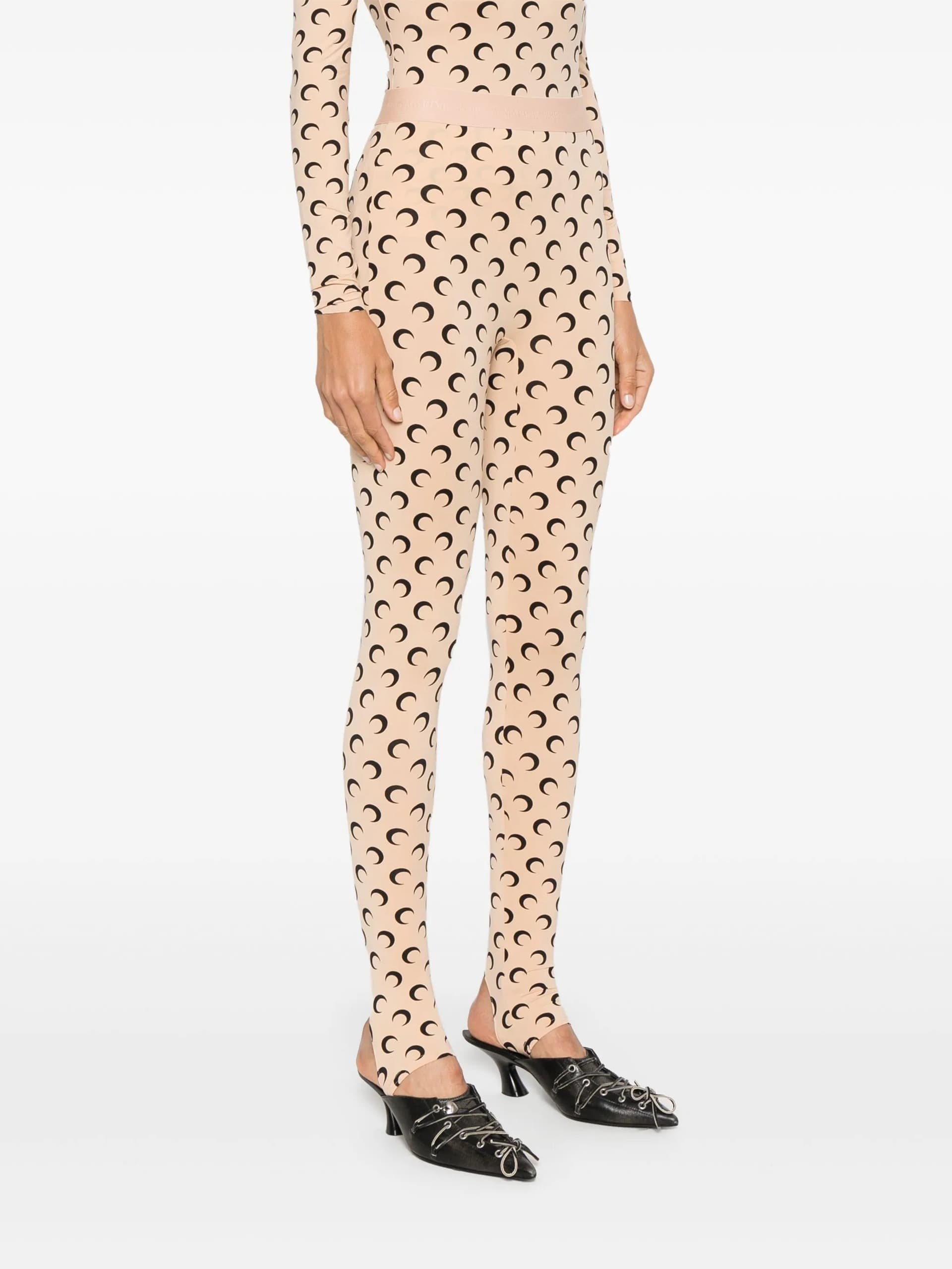 MARINE SERRE Marine Serre - Pantaloni Beige da Donna - 4