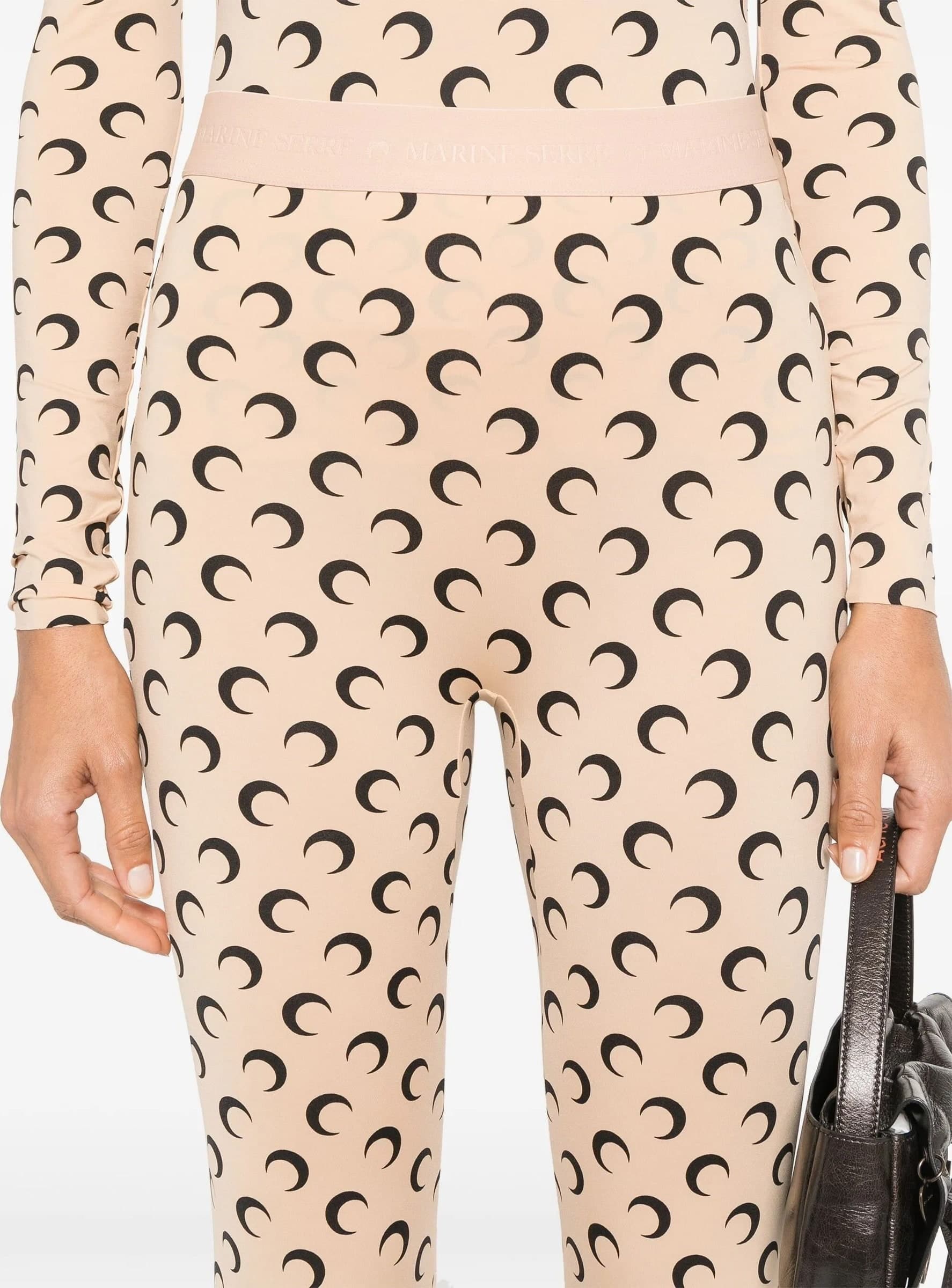MARINE SERRE Marine Serre - Pantaloni Beige da Donna - 5