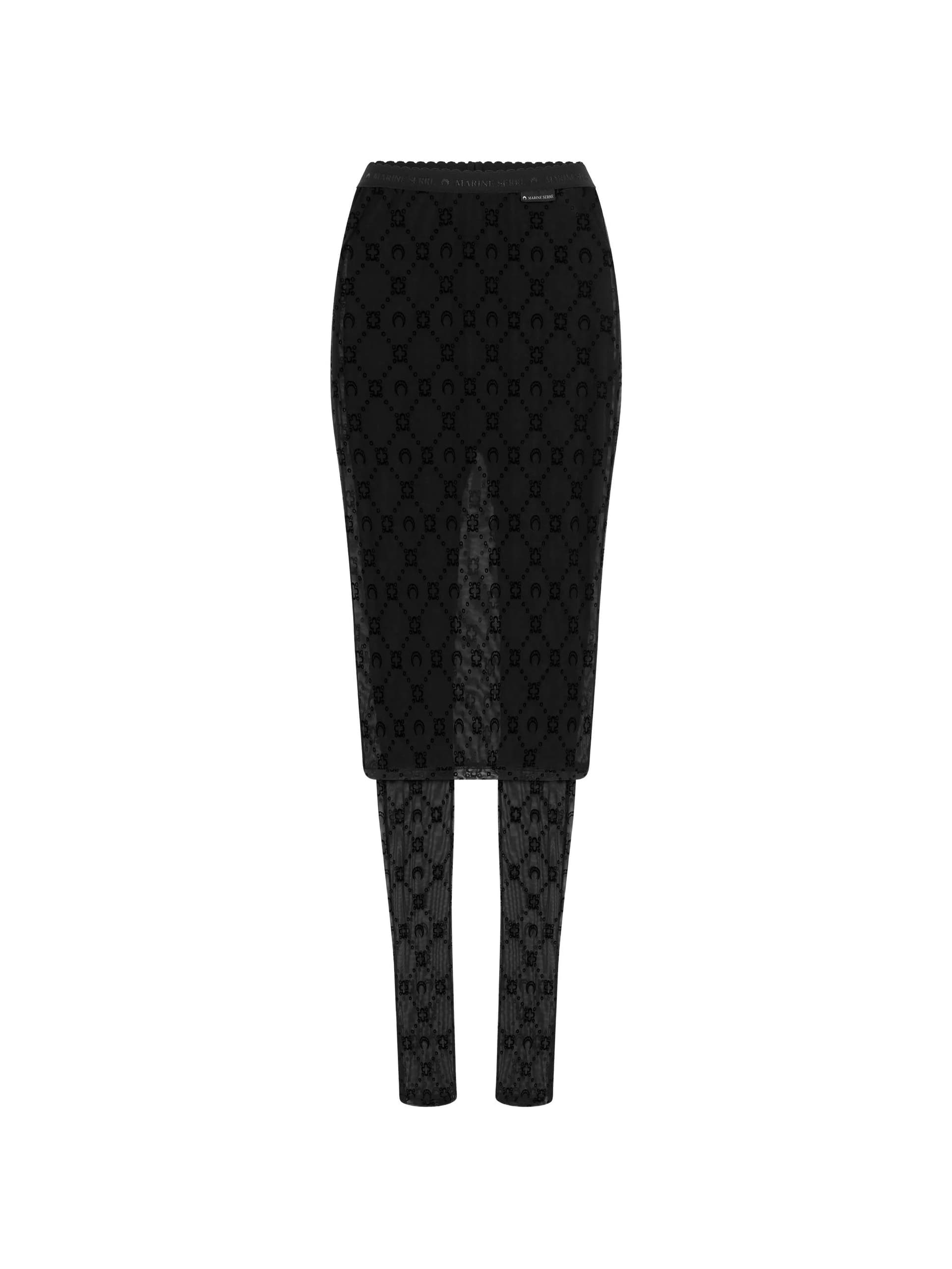 MARINE SERRE Marine Serre - Pantaloni Neri da Donna - 5