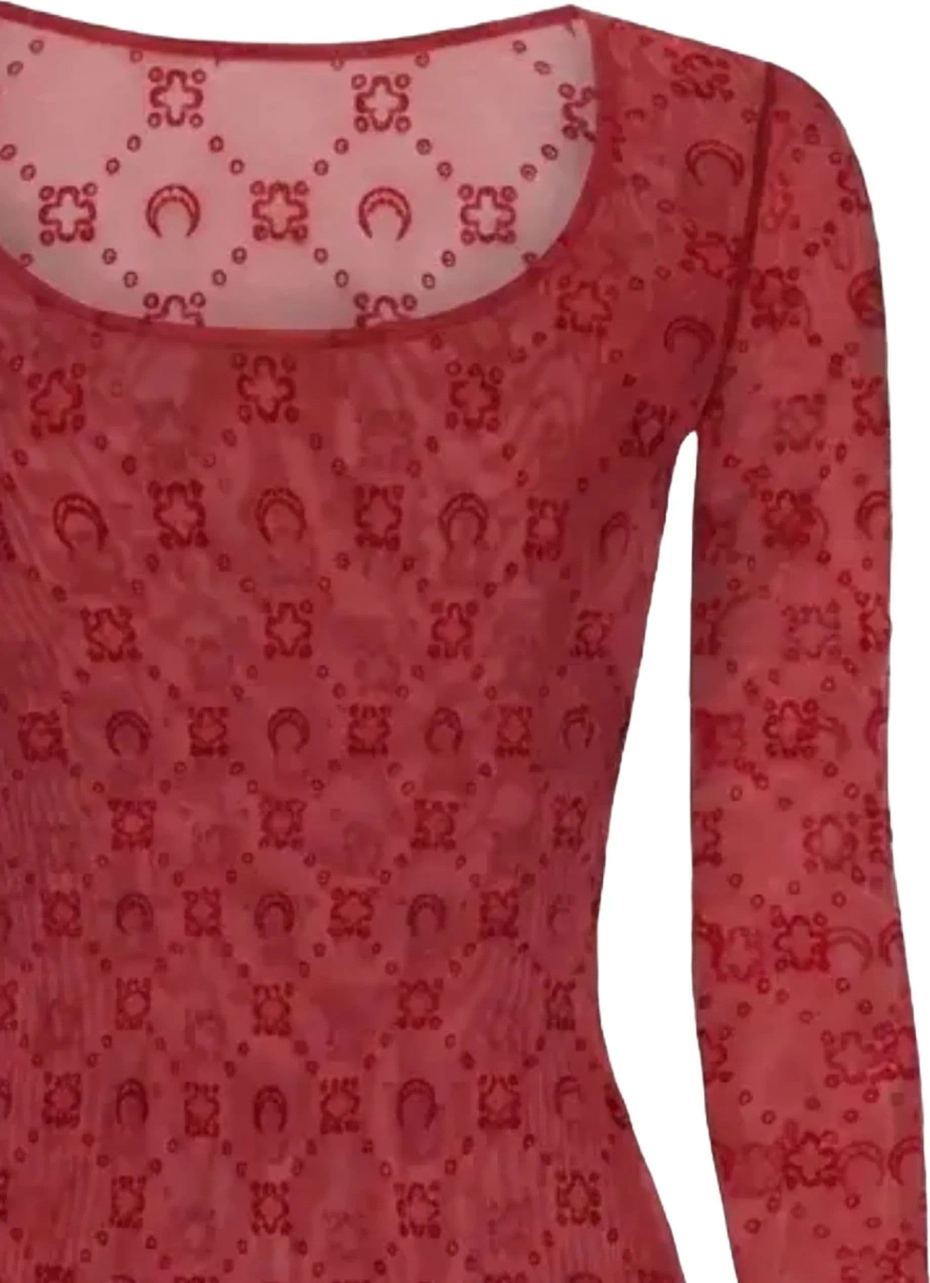 MARINE SERRE Marine Serre - Top Rosso da Donna - 2