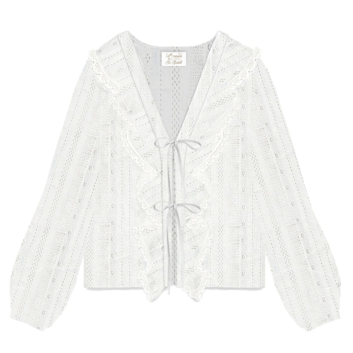 MC2 SAINT BARTH  Camicia manica lunga con fiocco EVI0001-00472L - 2