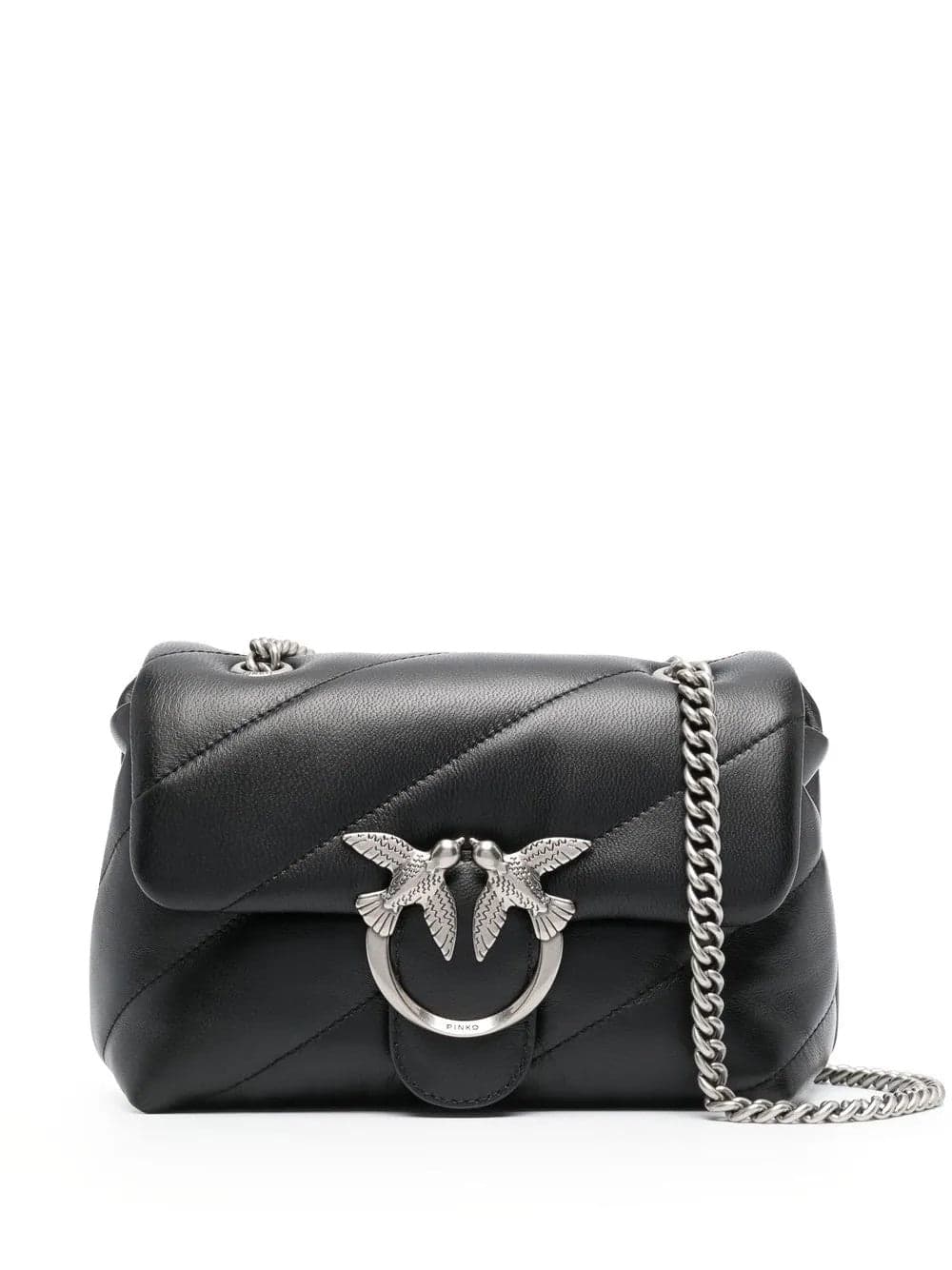 Pinko  - Borsa a Tracolla Love Mini Puff Nera da Donna - 7